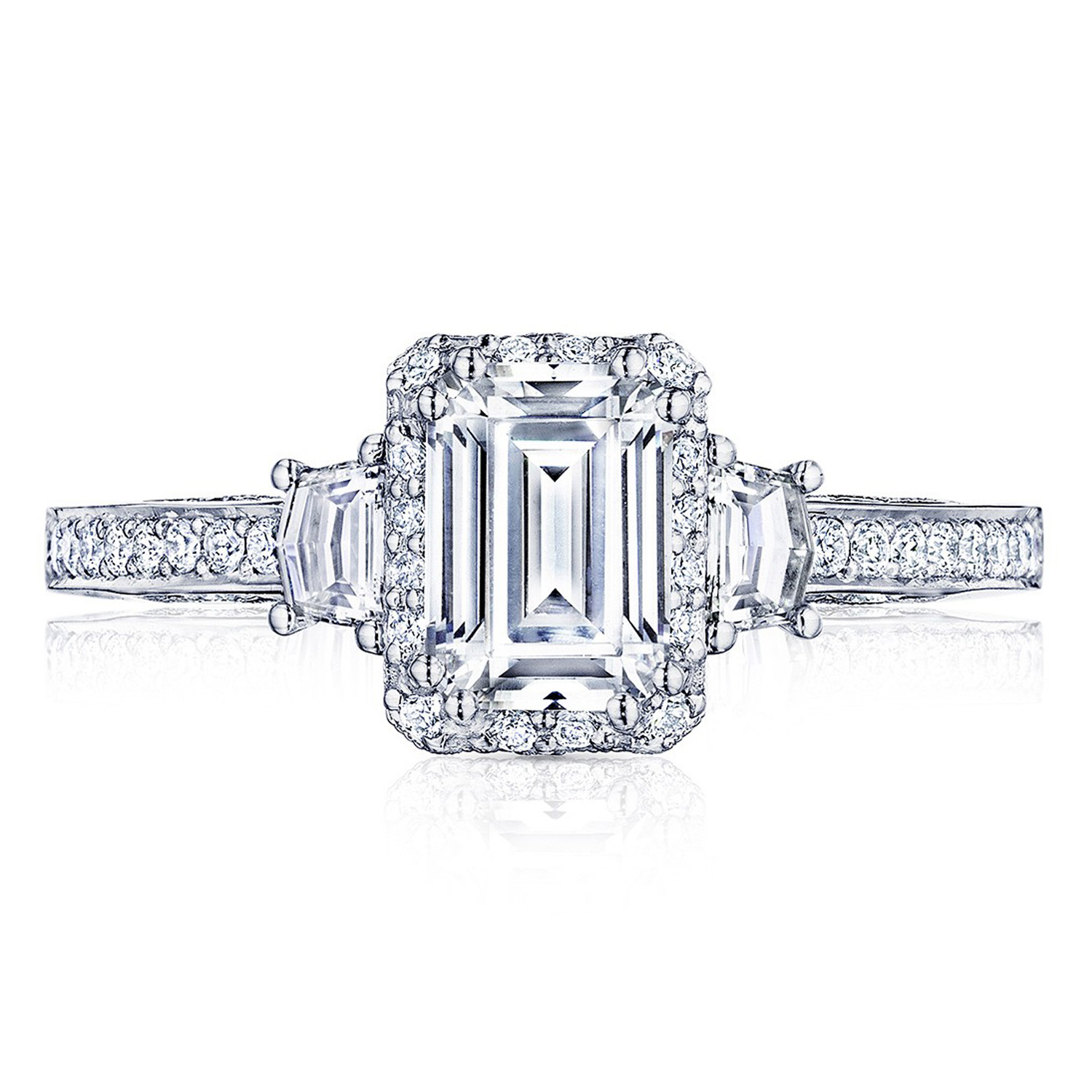 Tacori 2662EC7X5 18 Karat Dantela Engagement Ring | TQ Diamonds