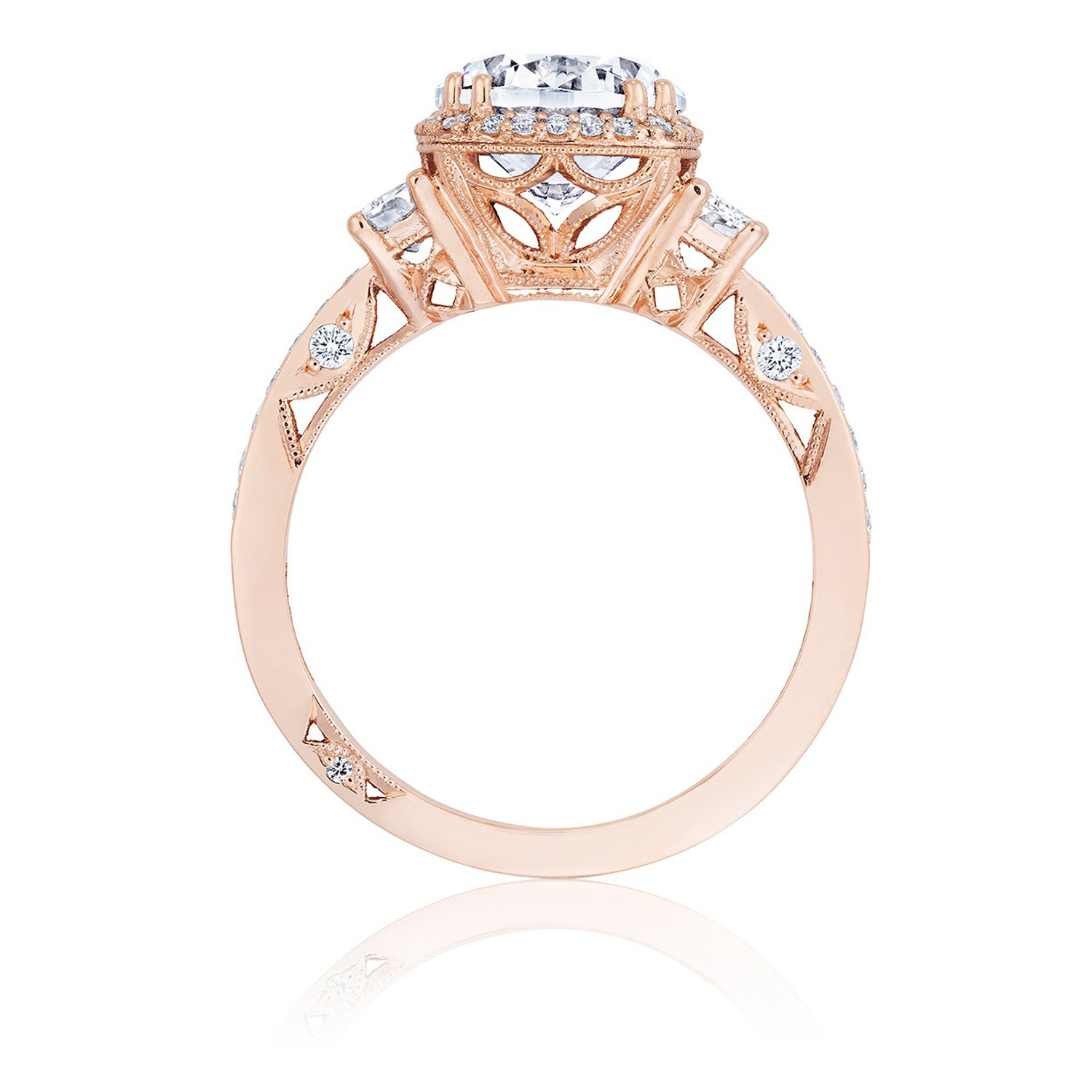 Tacori 2663CU8PK 18 Karat Dantela Engagement Ring | TQ Diamonds