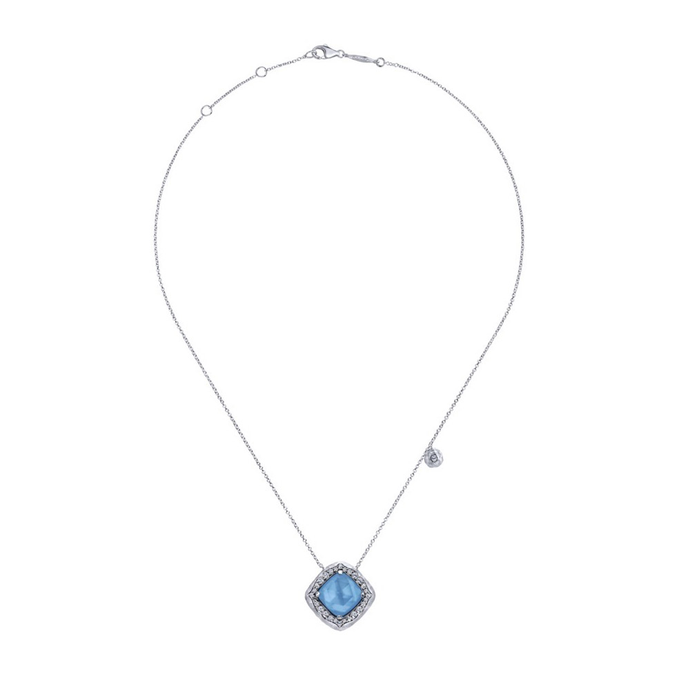 Gabriel Fashion Silver Byblos Chain Necklace NK4782SVJMC | TQ Diamonds
