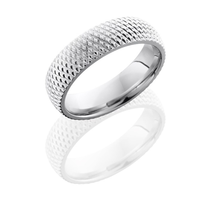 Lashbrook CC6DKNURL Polish Cobalt Chrome Wedding Ring or Band | TQ Diamonds