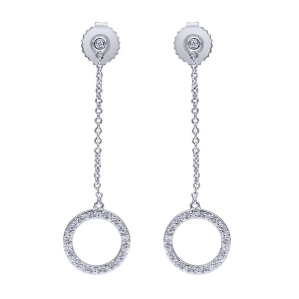Gabriel Fashion 14 Karat Lusso Diamond Drop Earrings EG9889W45JJ | TQ ...