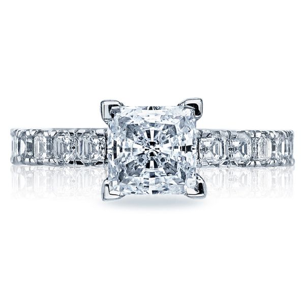 Tacori 32-25PR65 18 Karat Clean Crescent Engagement Ring | TQ Diamonds
