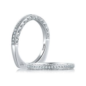A.JAFFE 14 Karat Signature Diamond Wedding Ring MRS577 | TQ Diamonds
