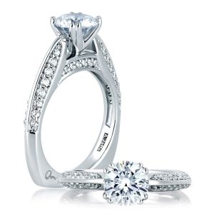A Jaffe Platinum Signature Engagement Ring MES078 / 20 | TQ Diamonds