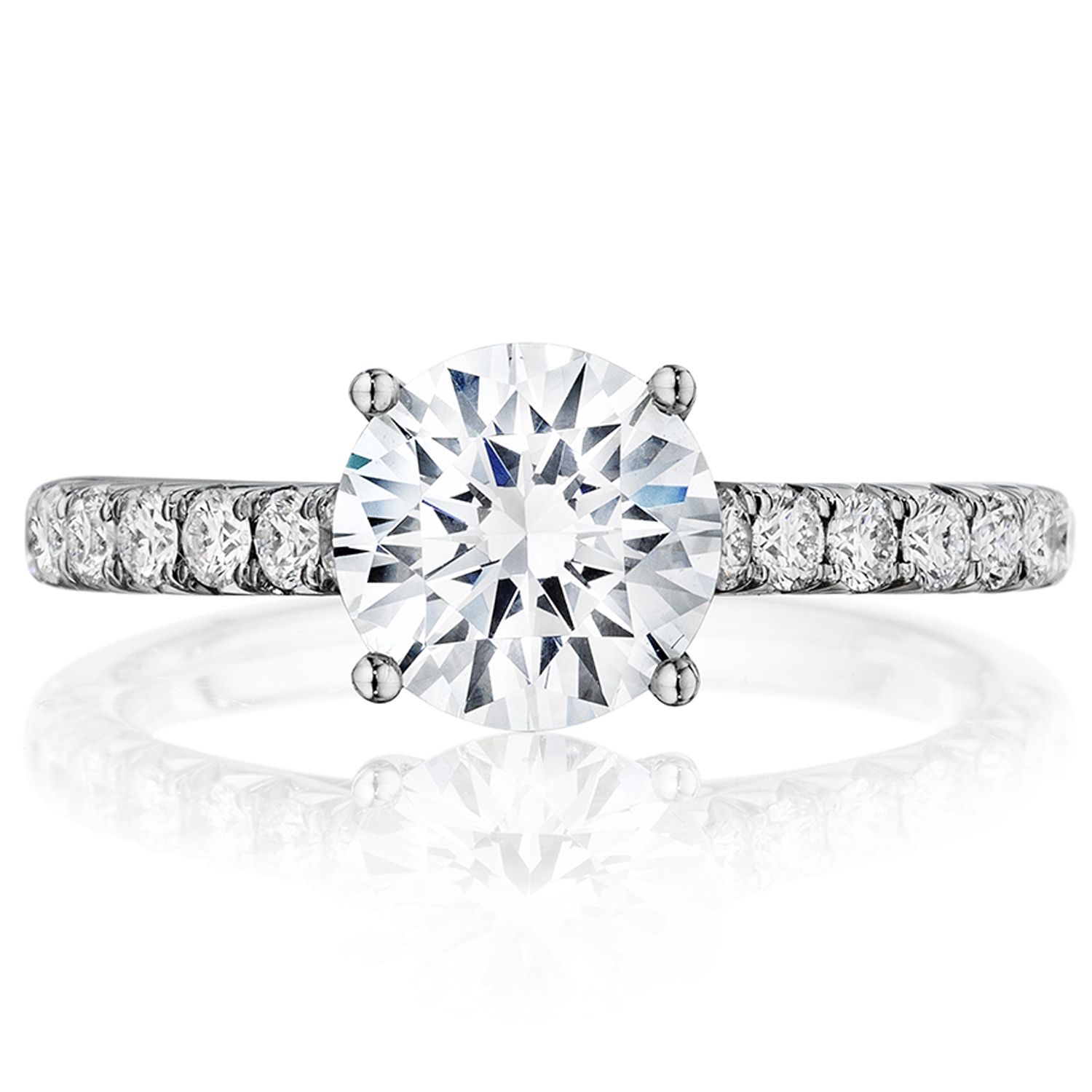 Henri Daussi BSSR Round Diamond Solitaire Engagement Ring | TQ Diamonds
